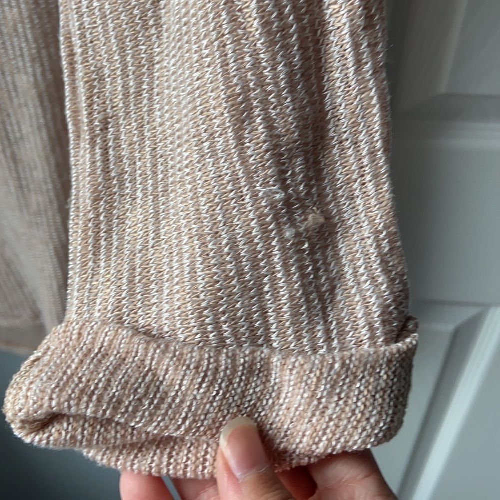 Motherhood Maternity Sand Colored  3/4 Sleeve Knit Top - S - Picture 5 of 8